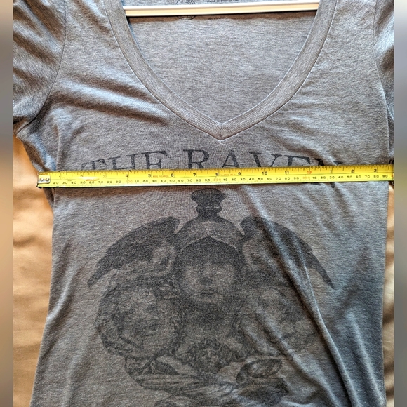 The Raven, Edgar Allan Poe poem themed V-neck - Picture 7 of 7